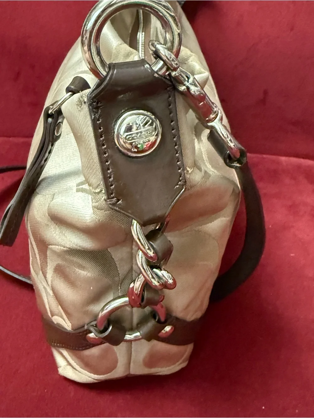Coach satin signature
